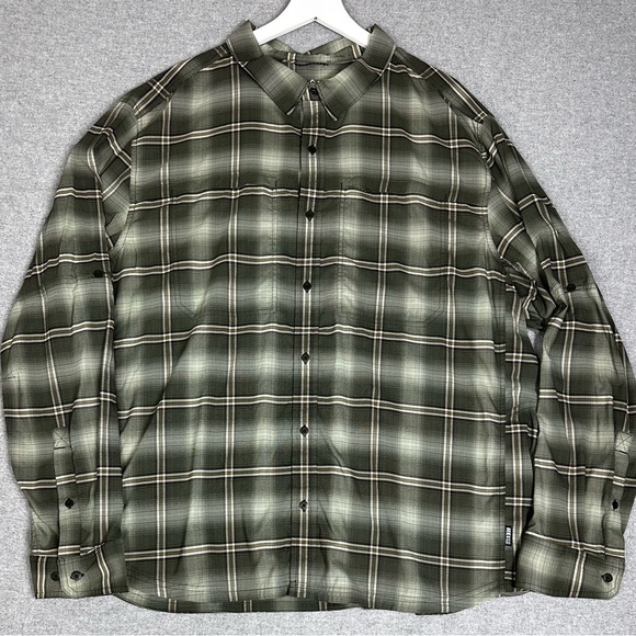 REI Other - REI Co-op Shirt Mens 2XL Plaid Button Down Long Sleeve Nylon Stretch Hiking Camp